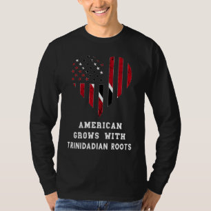 Camiseta Coração Americano Cresce Trinidad e Tobago Tobagon