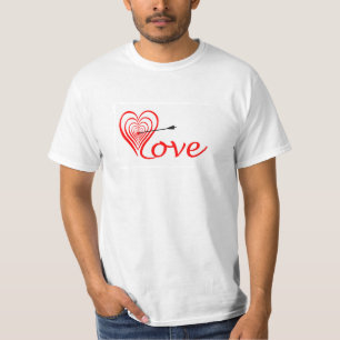 Camiseta Coração amor alvo com seta