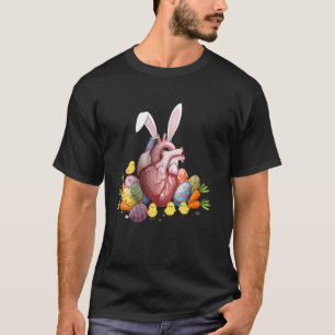 Camiseta Coração Anatômico Dia de Páscoa Cardiologia Enferm