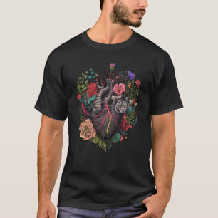 Camiseta Coração Anatômico E Flores Mostram Seu Amor Por Qu