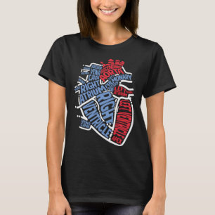 Camiseta Coração Anatômico Peças Médicas Cardiologista Ciru