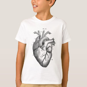 Camiseta Coração anatômico preto