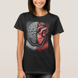 Camiseta Coração Anatômico Vs Medicina Cerebral Ciência da