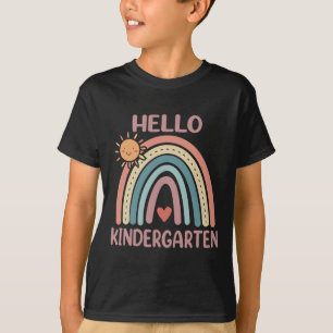 Camiseta Coração Arco-Íris Boho Para Professoras Mulheres O