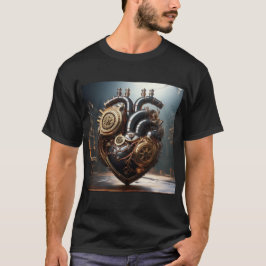 Camiseta Coração Artificial Steampunk