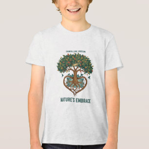 Camiseta Coração Árvore do Abraço da Natureza