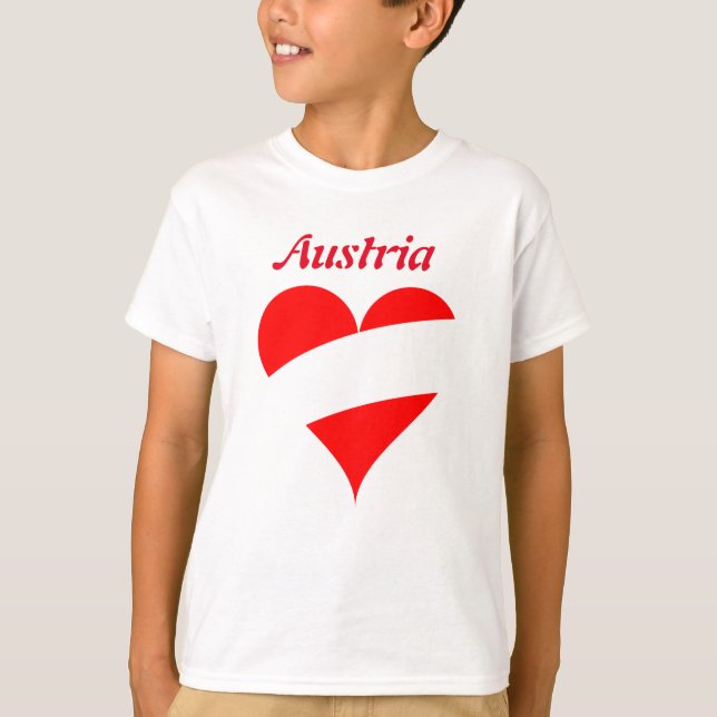 Camiseta Coração austríaco (Frente)