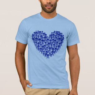 Camiseta Coração Azul