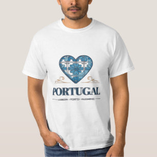 Camiseta Coração Azulejo Português – Lisboa