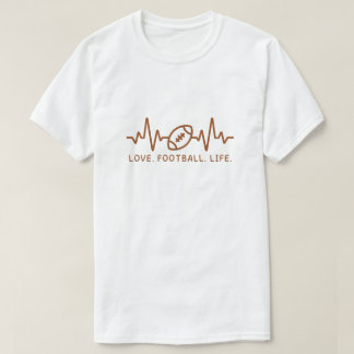 Camiseta Coração Batendo Futebol Vida
