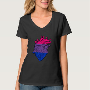 Camiseta Coração Bissexual Orgulho Bi Orgulho Bissexual LGB