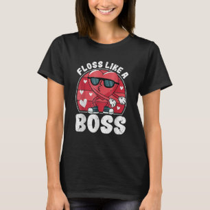 Camiseta Coração Bonita Fachado Fusível Como Um Retrovalent