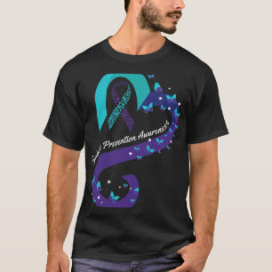 Camiseta Coração Borboleta Suicídio Sensibilização Saúde Me