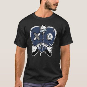Camiseta Coração Chorando Meia-Noite Marinho 6s Corresponde