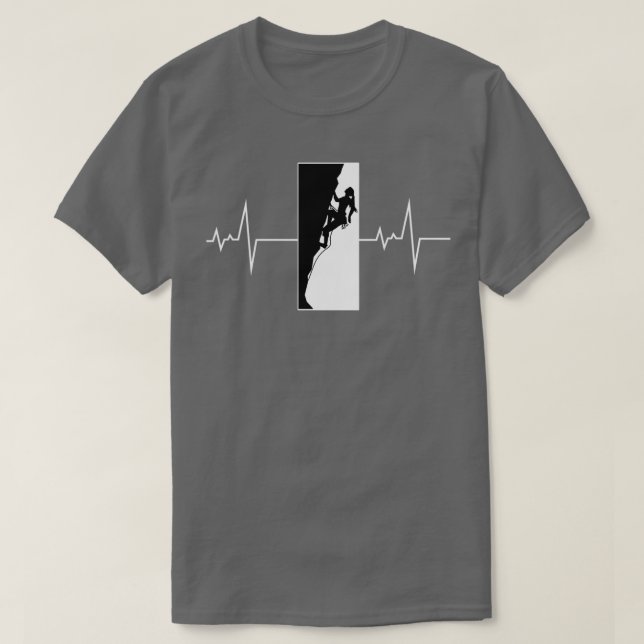 Camiseta Coração Climática de Muro de Escala (Frente do Design)