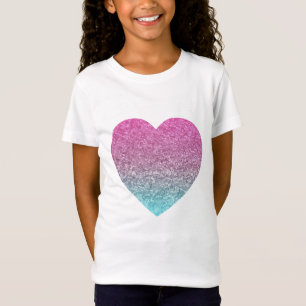 Camiseta Coração Colorido da Gliteria