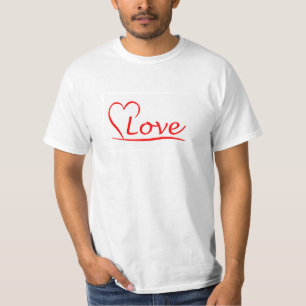 Camiseta Coração com amor