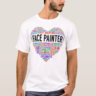 Camiseta Coração com Pintor de Rosto