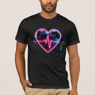 Camiseta Coração com Pulso – Conceito de Ritmo Vital