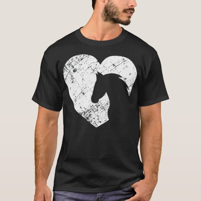 Camiseta Coração com vovô de cavalo (Frente)