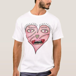 Camiseta Coração Costurado Caveira