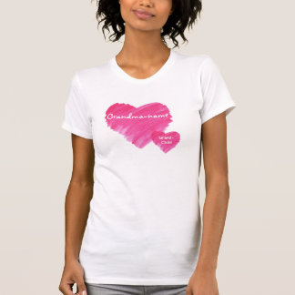 Camiseta Coração da aguarela - customizável