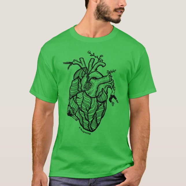 Camiseta Coração Da Amizade De Escalada De Blocos De Rocha (Frente)