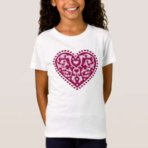 Camiseta Coração da arte popular