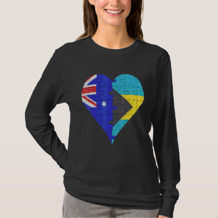 Camiseta Coração da Bandeira Australiana