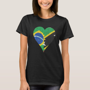 Camiseta Coração da Bandeira Cristóvão Brasileira