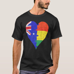 Camiseta Coração da Bandeira da Bolívia australiana