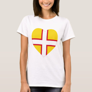 Camiseta Coração da bandeira de Dorset