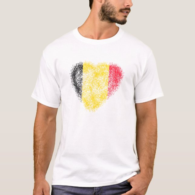 Camiseta Coração da Bélgica (Frente)