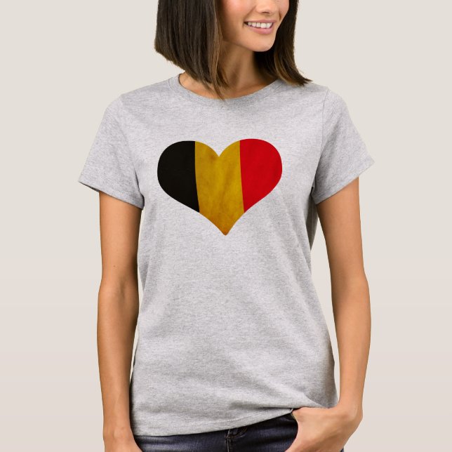 Camiseta Coração da Bélgica (Frente)
