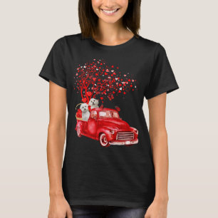 Camiseta Coração da Borboleta Namorados Vermelha Anidormal