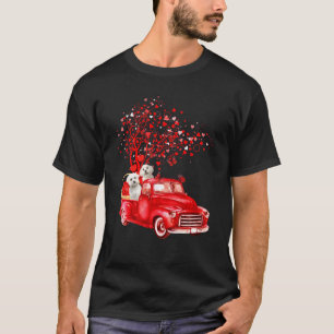 Camiseta Coração da Borboleta Namorados Vermelha Anidormal