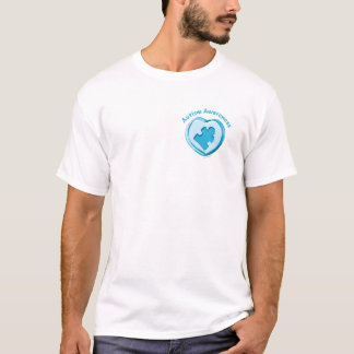 Camiseta Coração da consciência do autismo