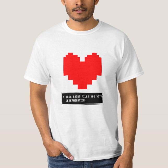 Camiseta Coração da determinação (Frente)