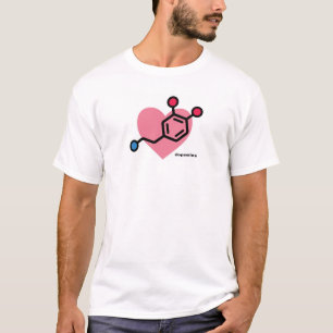 Camiseta Coração da dopamina - um símbolo moderno do amo