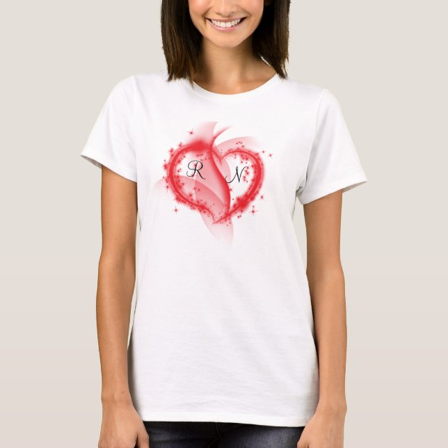 Camiseta Coração da enfermeira (Frente)