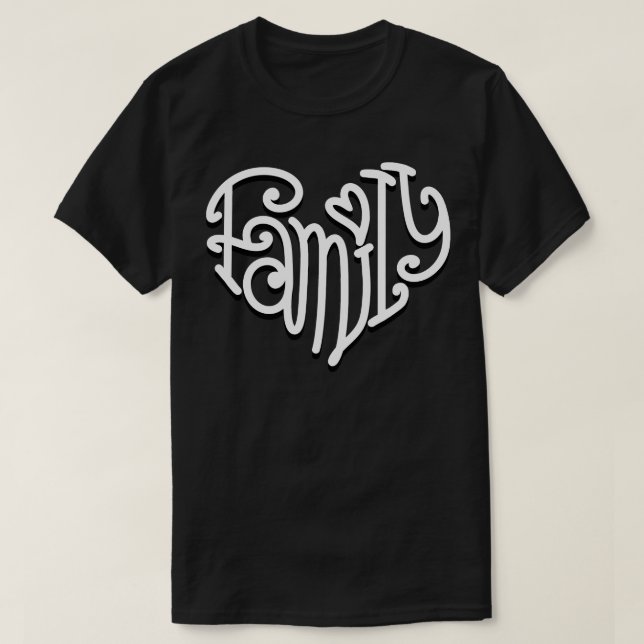 CAMISETA CORAÇÃO DA FAMÍLIA W (Frente do Design)