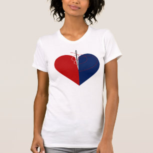 Camiseta Coração da forma