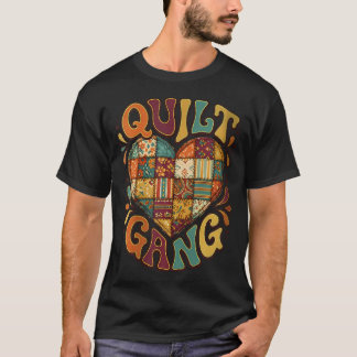 Camiseta Coração da Gangue do Quilt