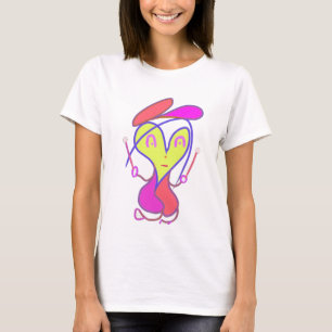 Camiseta Coração da impressão