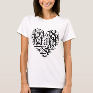 Camiseta Coração da matemática