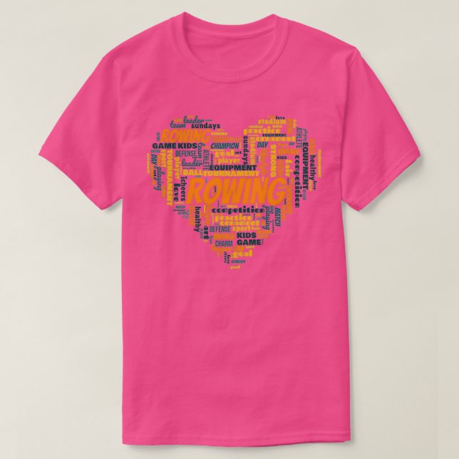 Camiseta Coração da menina (Frente do Design)