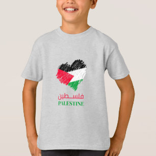 Camiseta coração da Palestina