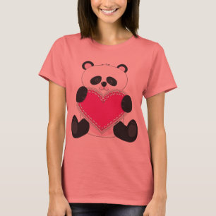 Camiseta Coração da panda