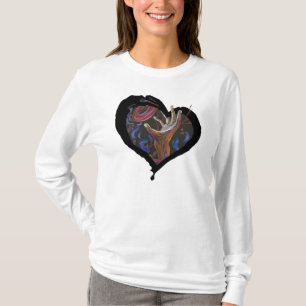 Camiseta Coração da pilha de Sicke - esperança