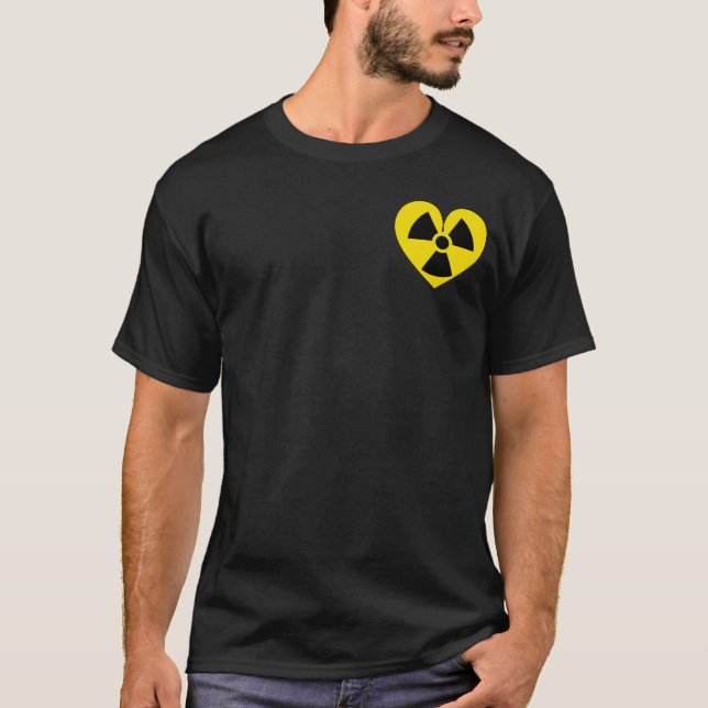 Camiseta coração da radiação (Frente)
